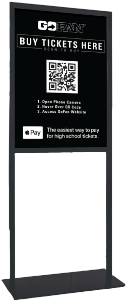 GoFan_Self-Checkout Apple Pay Sign-Stand Mockup