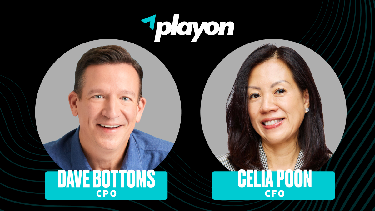 Dave Bottoms CPO and Celia Poon CFO PlayOn